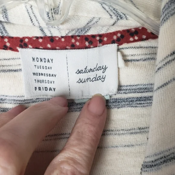 Anthropologie Saturday Sunday Striped Cardigan - Picture 7 of 8